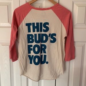 UO x JunkFood Distressed Budweiser tee